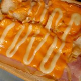 炒めキャベツ・ベーコン・チーズのトースト
